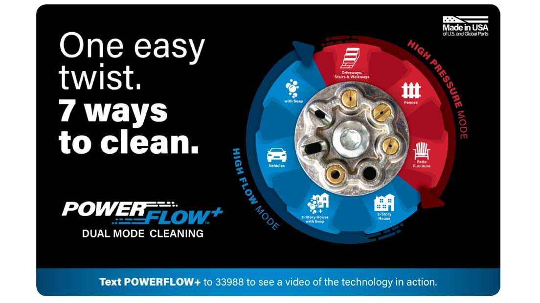 3100 MAX PSI* / 4.5 MAX GPM* GAS PRESSURE WASHER